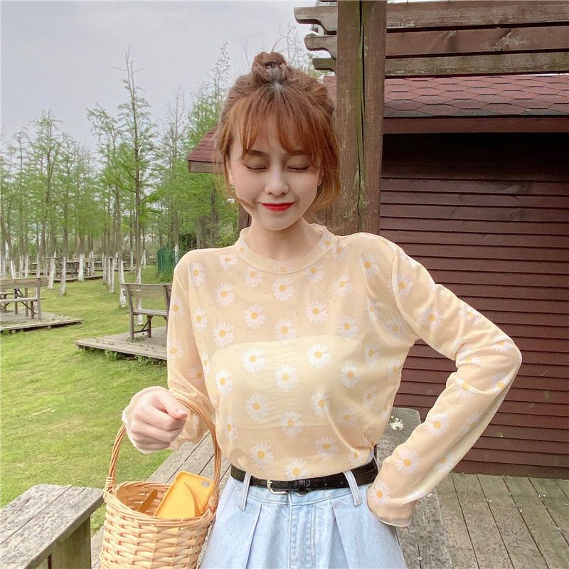 Áo Thun Tay Dài Mỏng Phong Cách Thời Trang Mới Cho Nữ