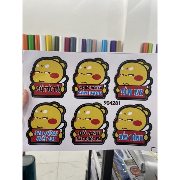 LOGO STICKER ĐÚNG NHẬN SAI CÃI, ĐỐ ANH BẮT ĐƯỢC EM - TEM CHỐNG THÁM NƯỚC CHỐNG PHAI MÀU