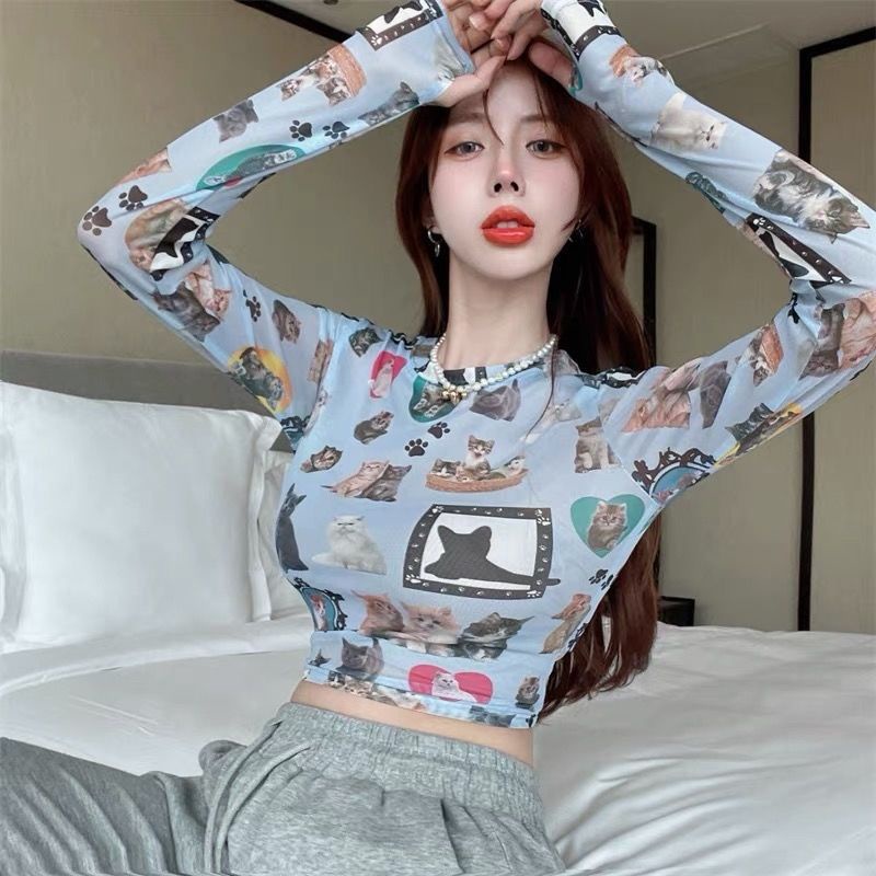 Jiashucheng Áo Thun Tay Dài Mỏng Nhẹ Ôm Sát Chống Nắng Thời Trang Mùa Hè Cho Nữ