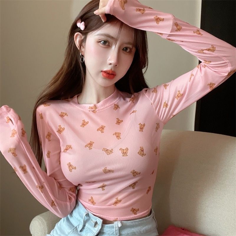 Jiashucheng Áo Thun Tay Dài Mỏng Nhẹ Ôm Sát Chống Nắng Thời Trang Mùa Hè Cho Nữ