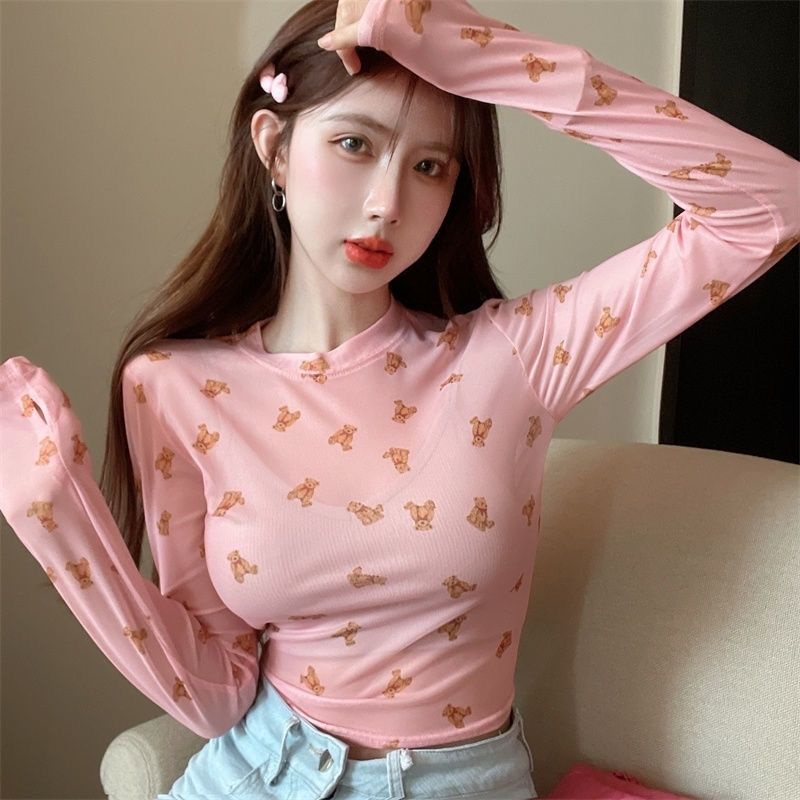 Jiashucheng Áo Thun Tay Dài Mỏng Nhẹ Ôm Sát Chống Nắng Thời Trang Mùa Hè Cho Nữ