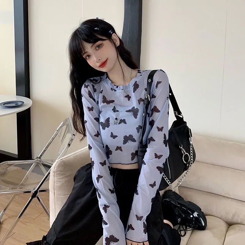 Jiashucheng Áo Thun Tay Dài Mỏng Nhẹ Ôm Sát Chống Nắng Thời Trang Mùa Hè Cho Nữ