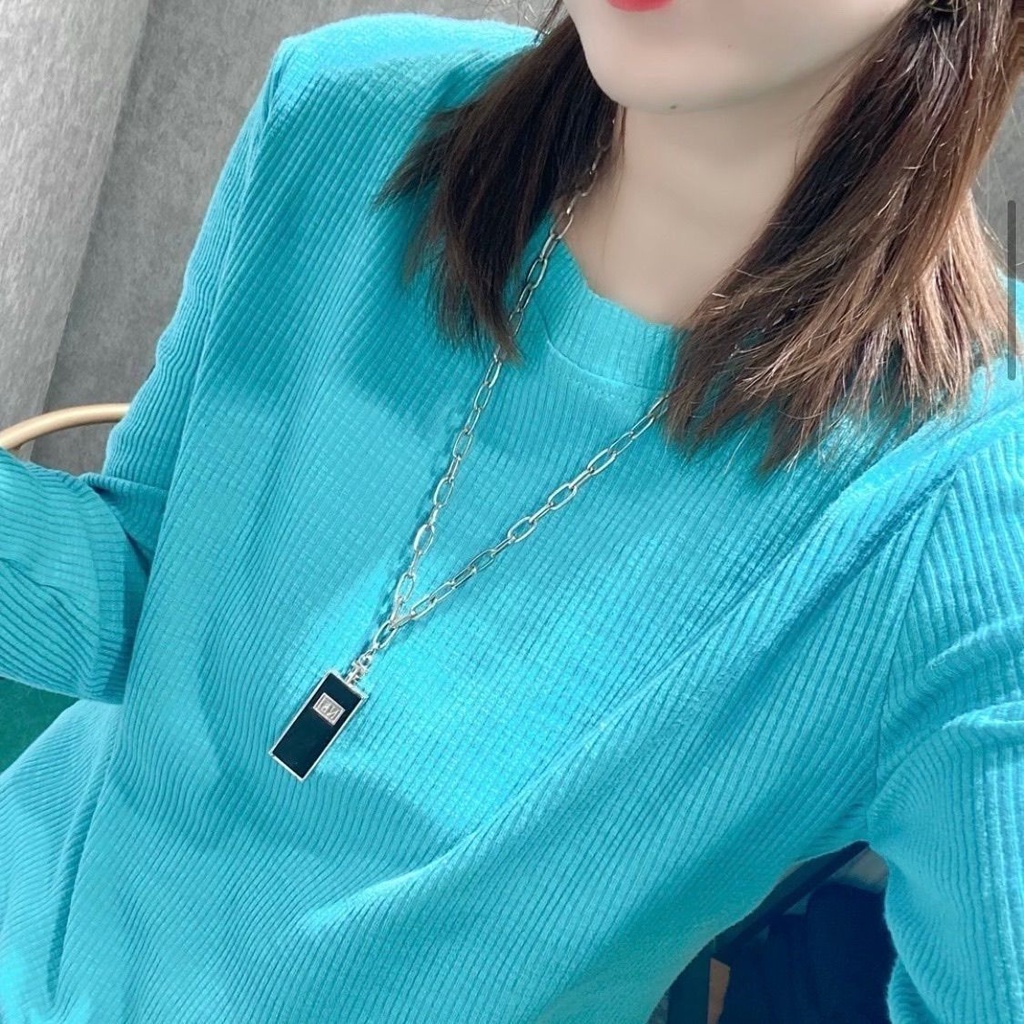 Jiashucheng Áo Thun Cotton Nhiều Màu Sắc Thời Trang Mùa Xuân Dễ Phối Đồ Dành Cho Nữ