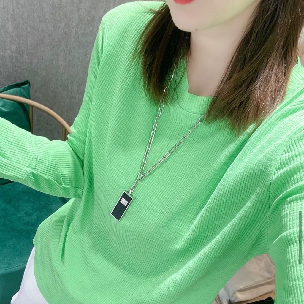 Jiashucheng Áo Thun Cotton Nhiều Màu Sắc Thời Trang Mùa Xuân Dễ Phối Đồ Dành Cho Nữ