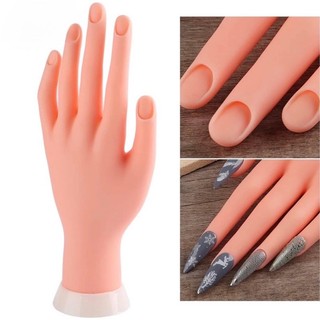 Bàn tay giả  silicon học nail làm móng tay chân