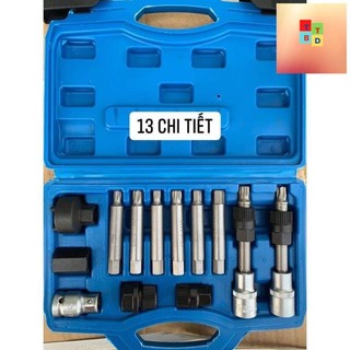Bộ khẩu tháo puly máy phát 13 chi tiết