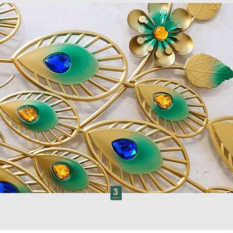 Cathywatch Đồng Hồ Treo Tường, Đồng Hồ Trang Trí Đôi Chim Công KD2888