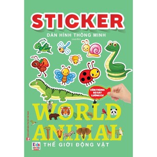 Sách - Sticker dán hình thông minh - Côn Trùng, Bò Sát, Lưỡng Cư