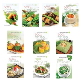 Sách - bộ 500 món chay thanh tịnh - từ tập 1 đến tập 10