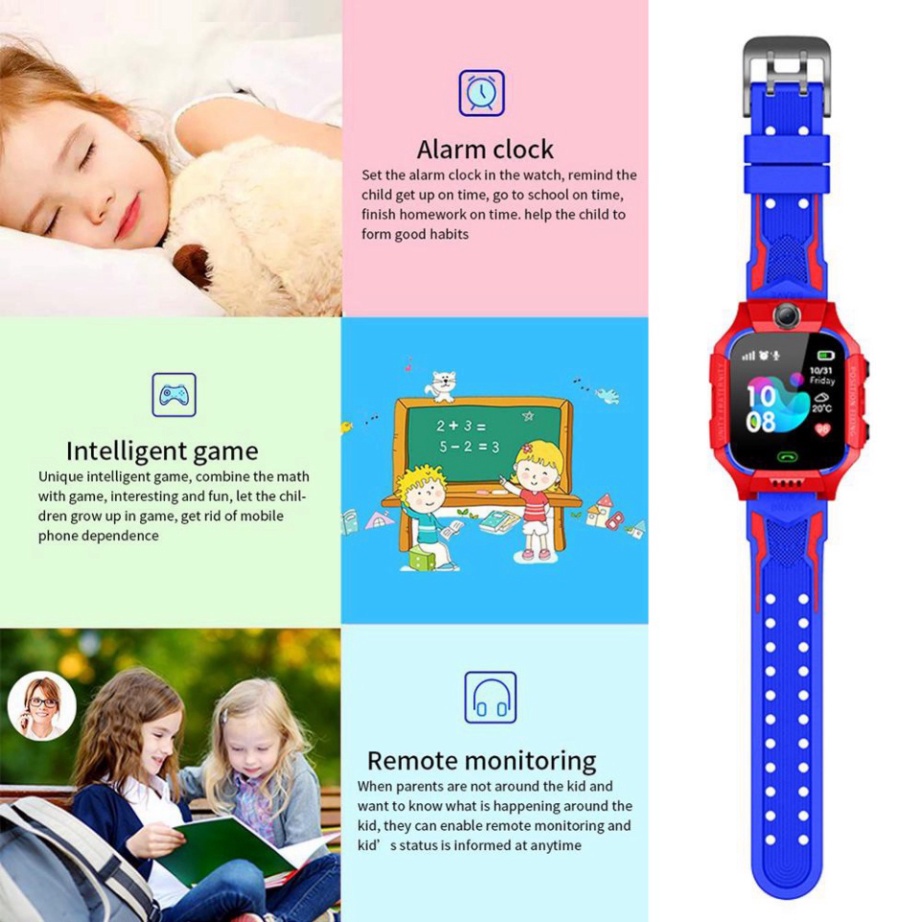 Đồng hồ thông minh trẻ em Q19 phiên bản lắp sim nghe gọi,đồng hồ thông minh cho bé có định vị GPS theo dõi vị trí có BH | BigBuy360 - bigbuy360.vn
