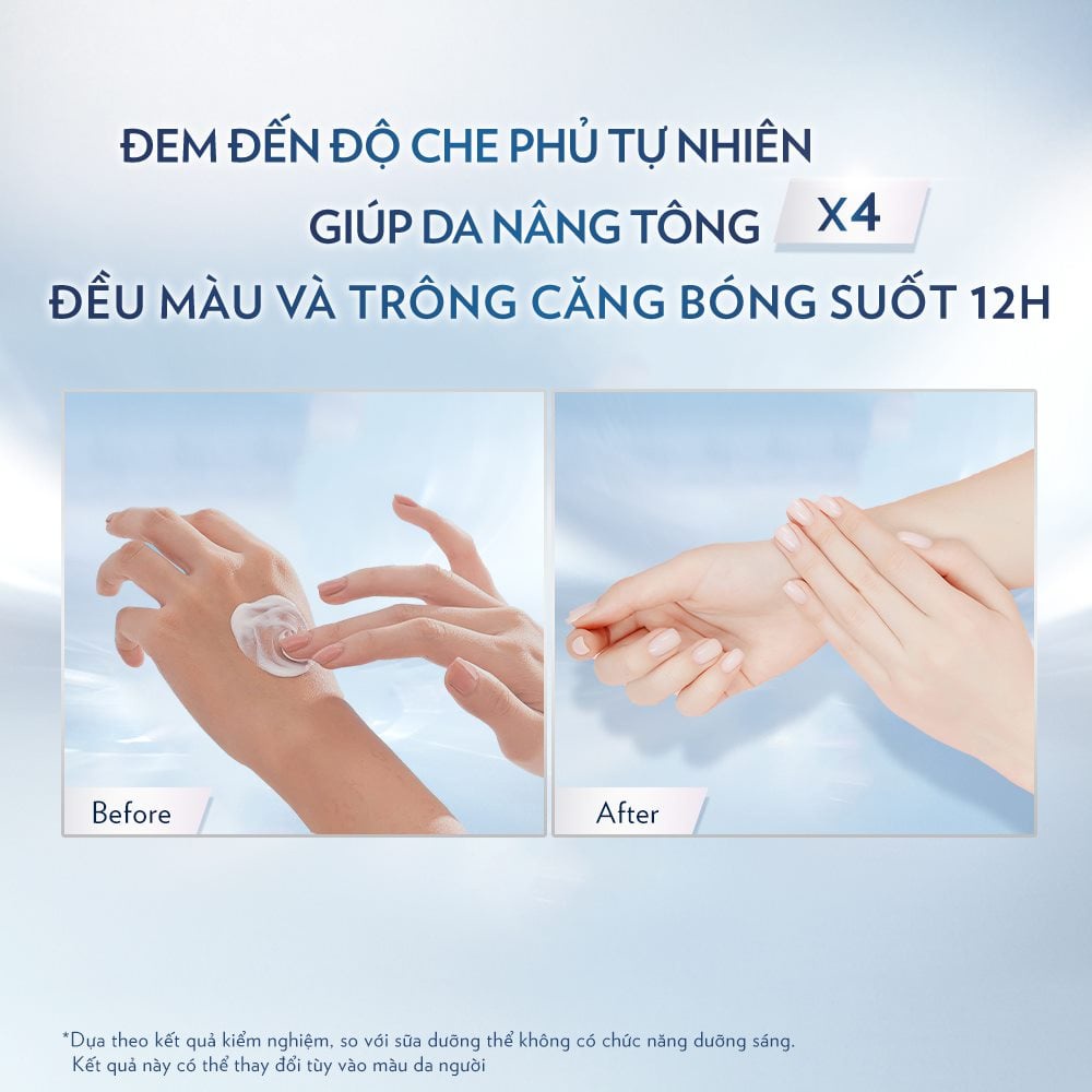Sữa Dưỡng Thể Giúp Sáng Da Vaseline Nâng Tông  Gấp 4 Lần Gluta-Hya Niacinamide Tone-up 300ml