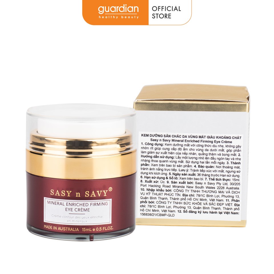 Kem Dưỡng Mắt Ngăn Ngừa Lão Hóa Sasy N Savy Mirenal Enriched Firming Eye Creme 15ml