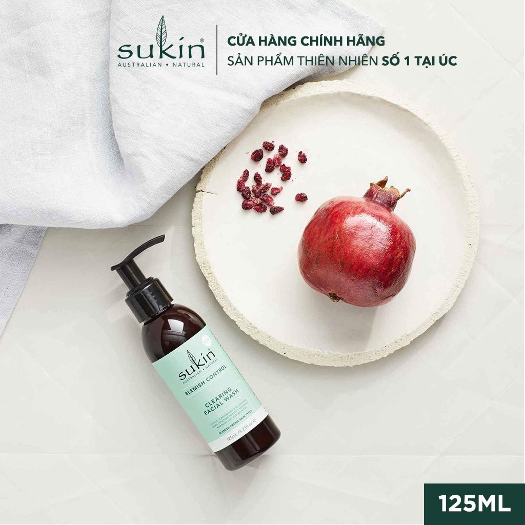 [GIFT] Sữa Rửa Mặt Giảm Mụn Sukin Blemish Control Clearing Facial Wash 125ml