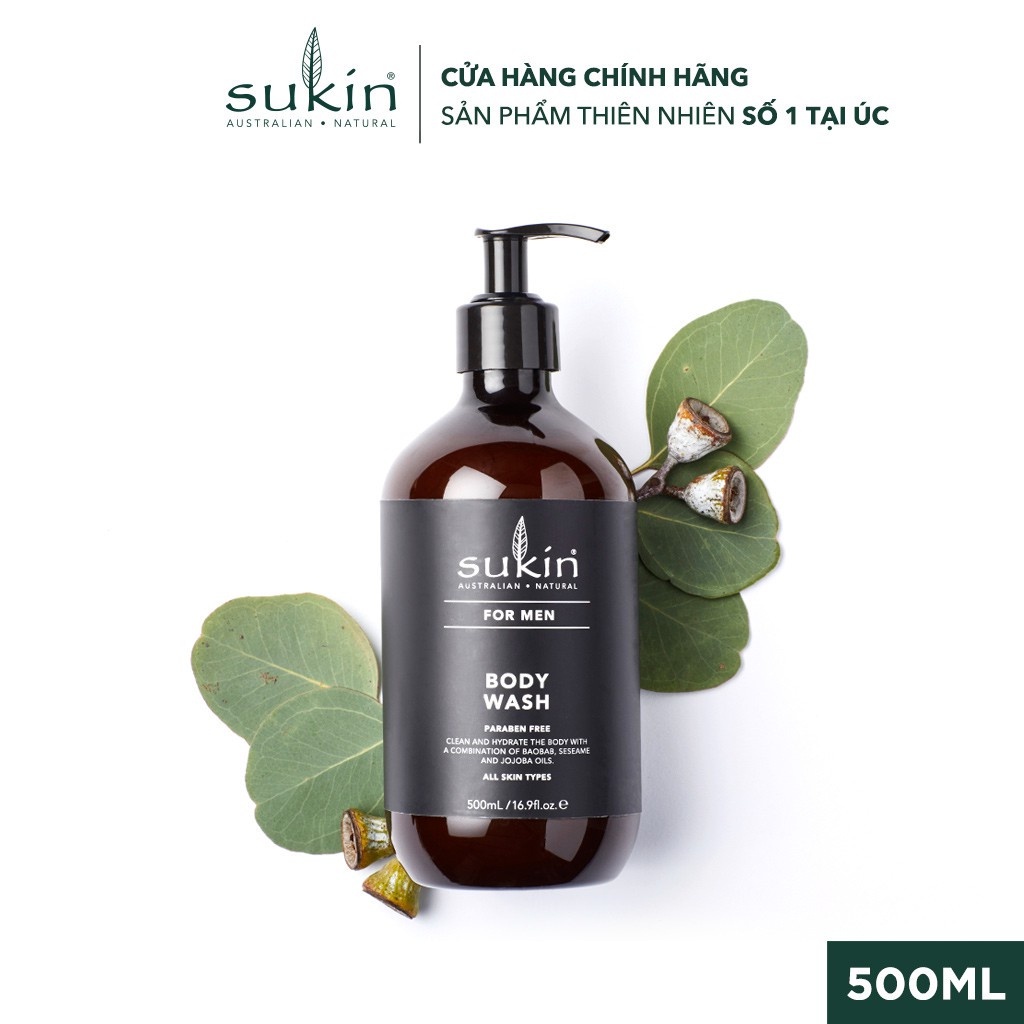 [G] Sữa Tắm Dành Cho Nam Sukin For Men Body Wash 500ml