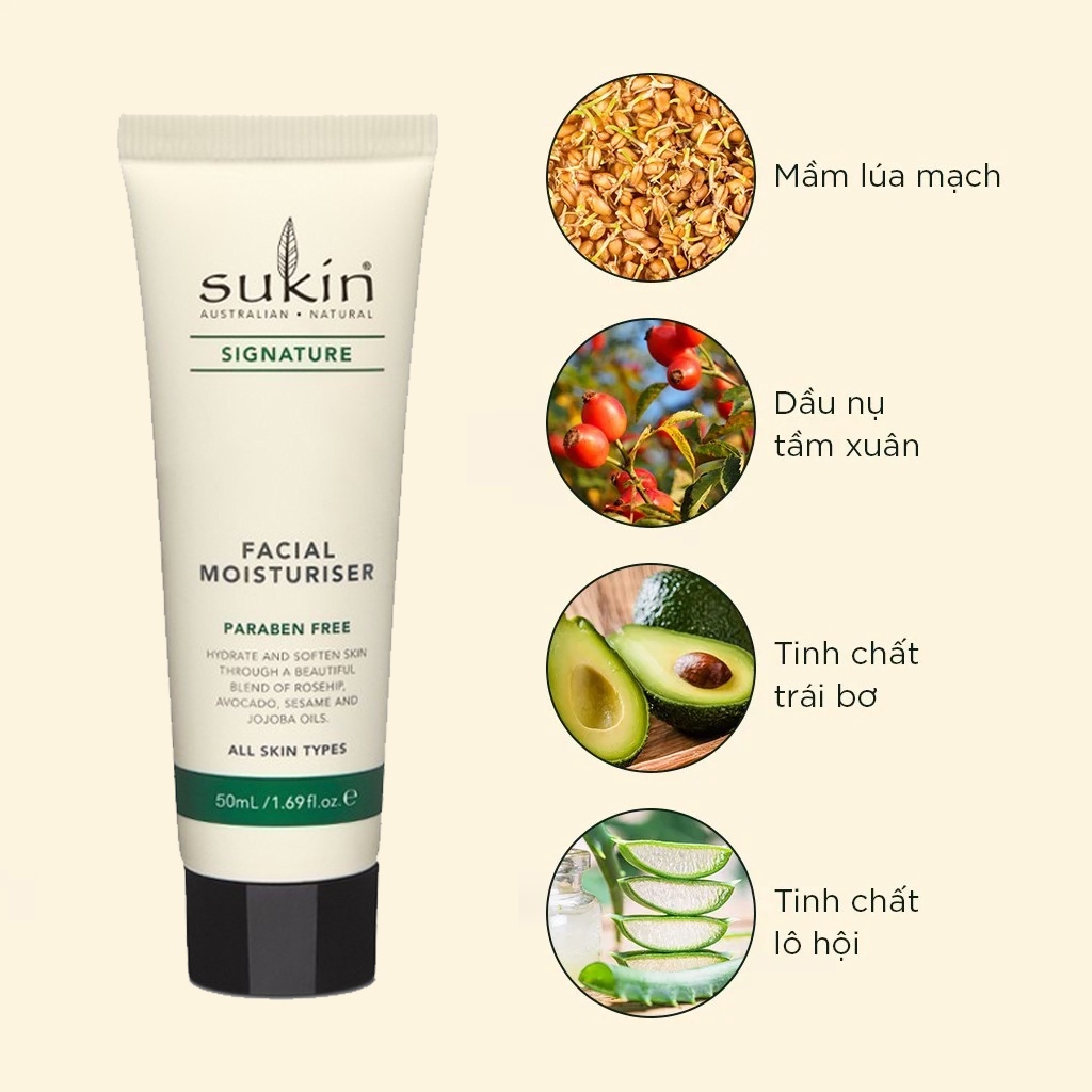 [G] Kem Dưỡng Ẩm Dành Cho Da Mặt Sukin Signature Facial Moisturiser 50ml