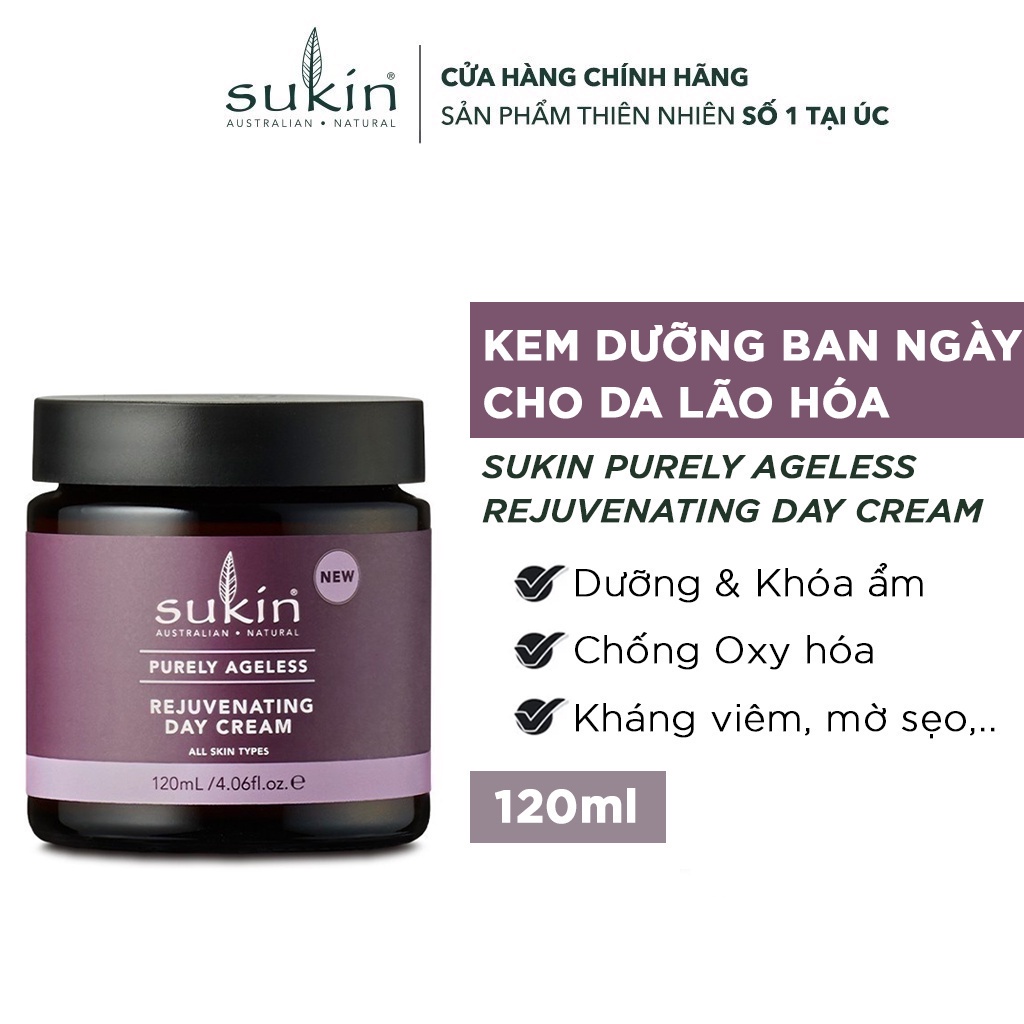 Kem Dưỡng Da Ban Ngày Cho Da Lão Hóa Sukin Purely Ageless Rejuvenating Day Cream 120ml (HSD: 03/12/2024)