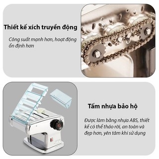 Máy cán mì, cán mỏng, cán sợi mỳ dùng Điện