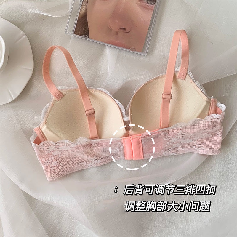 Jiashucheng Áo Ngực Mỏng Không Gọng Thép Chống Chảy Xệ Có Thể Điều Chỉnh Kích Thước Nhỏ Mới Cho Nữ