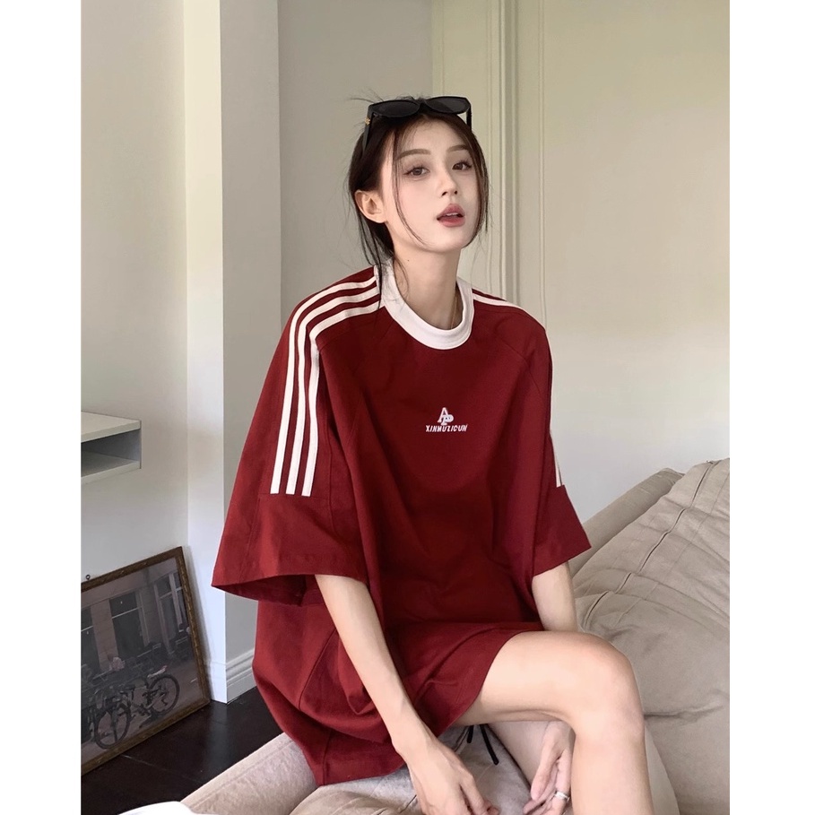 Áo Thun Baby Tee Thể Thao Tay Ngắn Cổ Tròn Thiết Kế Mới Thời Trang Theo Phong Cách retro