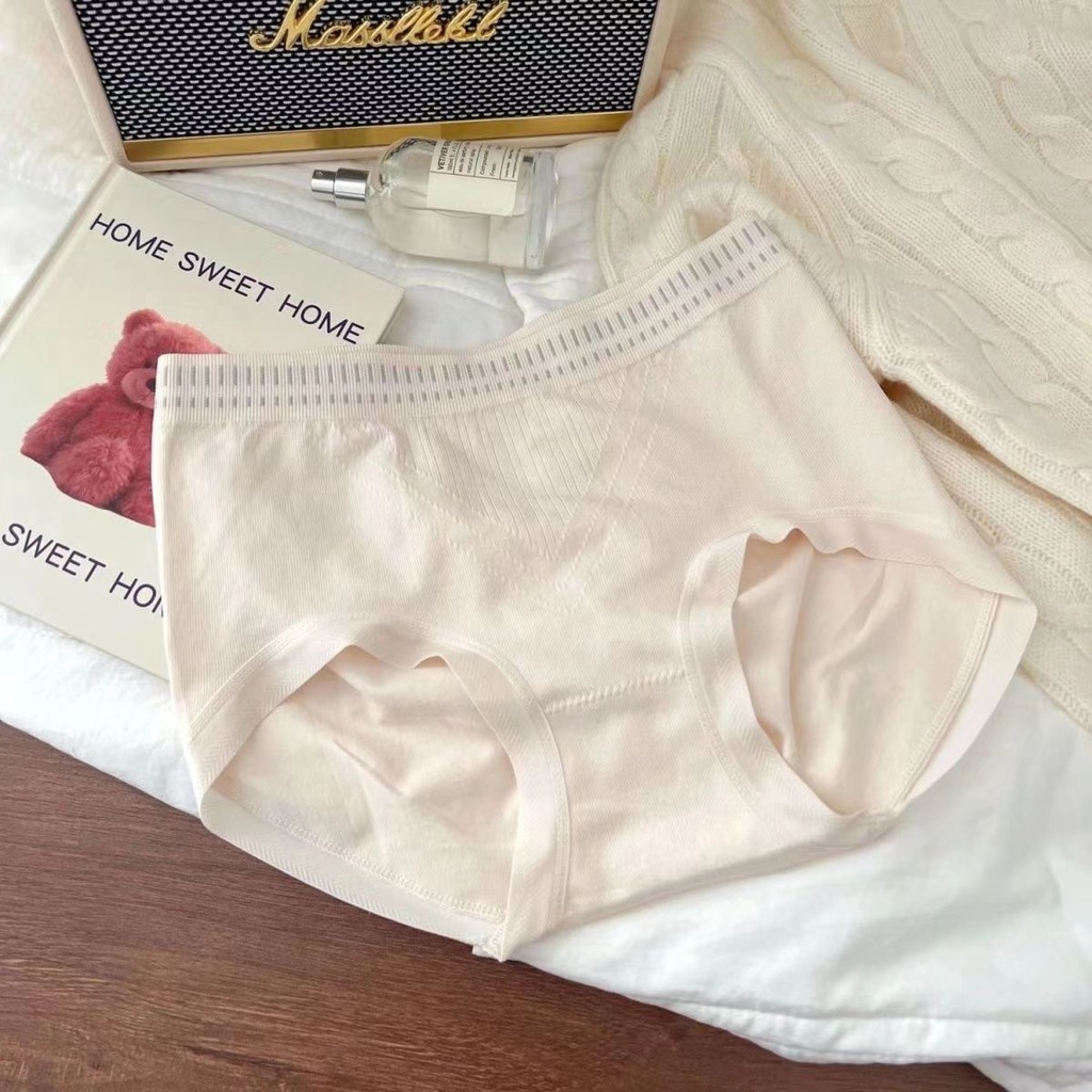 Quần Lót Cotton Không Đường May Siêu Co Giãn Kháng Khuẩn Phong Cách Mùa Hè Cho Nữ