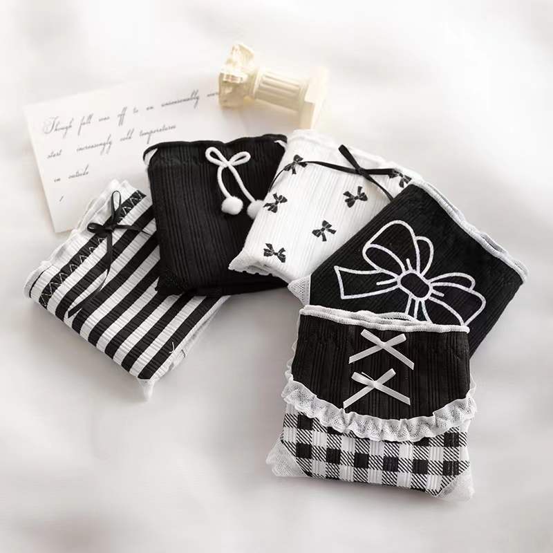 Quần Lót Cotton Nguyên Chất Kháng Khuẩn Không Đường May Lưng Vừa Dễ Thương Quyến Rũ Cho Nữ