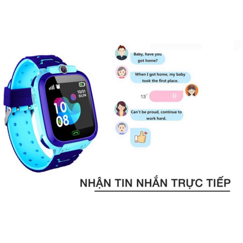 Đồng hồ thông minh Định vị Q12( Đồng hồ thông minh trẻ em)lắp sim nghe gọi 2 chiều Chống Nước | BigBuy360 - bigbuy360.vn