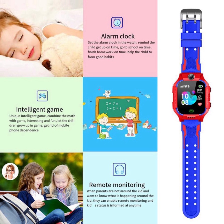 Đồng hồ thông minh Q19 phiên bản lắp sim nghe gọi,đồng hồ thông minh cho trẻ em có định vị chống nước phù hợp lứa tuổi | BigBuy360 - bigbuy360.vn