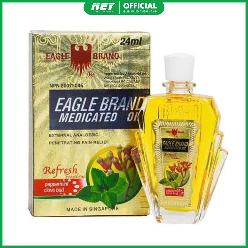 Dầu Gió Singapore EAGLE BRAND, Giảm cơn đau nhanh chóng.