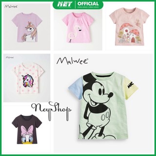 Áo thun MALWEE/LITTLE MAVEN bé gái họa tiết đáng yêu cho bé gái (10 - 29kg)