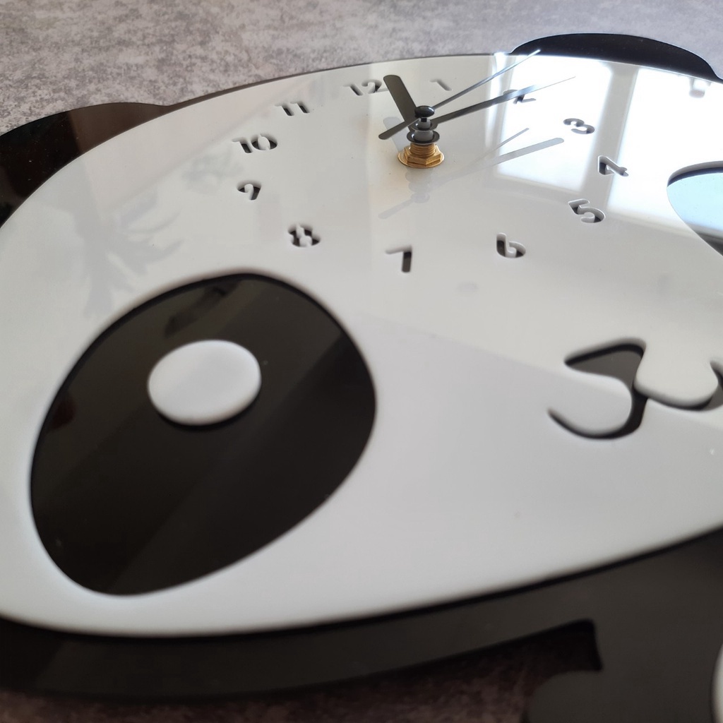 Cathywatch Đồng hồ treo tường dễ thương hình Gấu Trúc kute