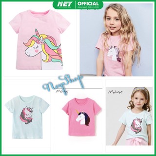 Áo thun bé gái Malwee họa tiết Ngựa PONY đáng yêu (10-30kg)