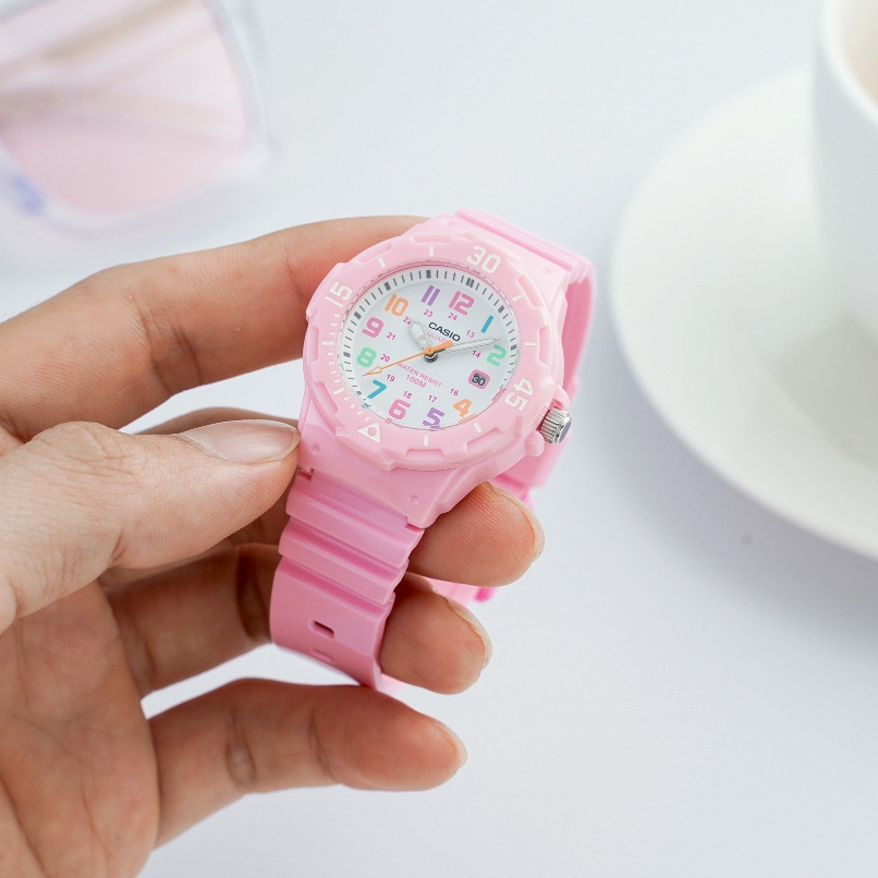 Cathywatch Đồng hồ Casio nữ chính hãng LRW-200H-4B2VDF dây cao su