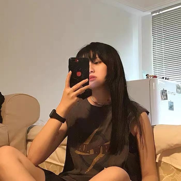 Áo Thun Thể Thao Sát Nách Dáng Rộng In Họa Tiết Kiểu Hàn Quốc Thời Trang Mùa Hè Cho Nữ