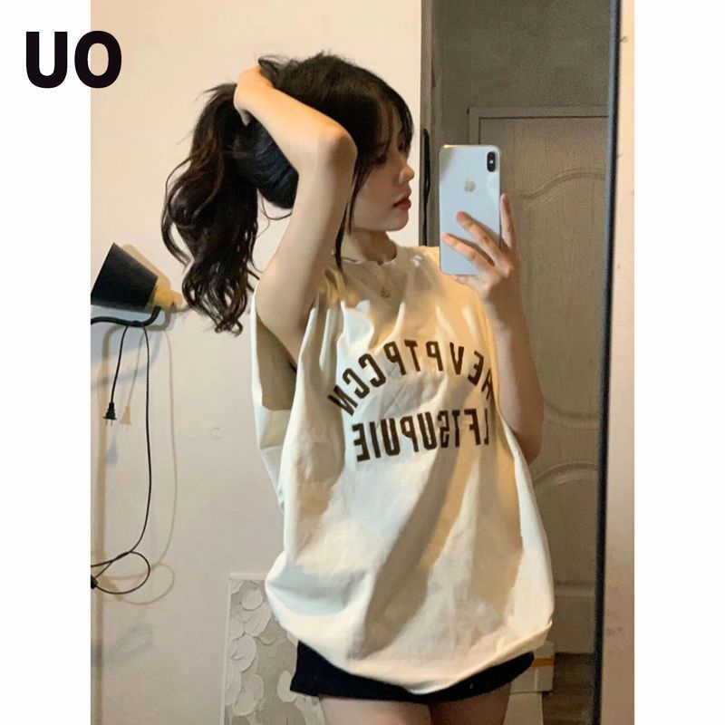 Áo Thun Thể Thao 100% Không Tay Phong Cách Đường Phố Mỹ Cho Nữ