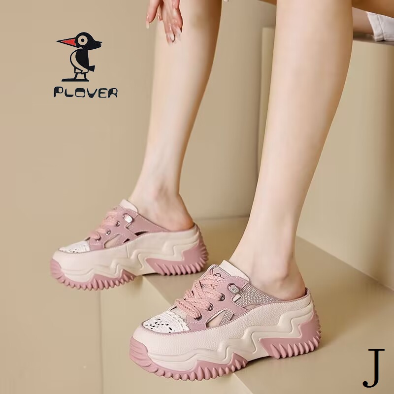 Dép Sandal Đế Dày Phối Lưới Thoáng Khí Đính Đá Thời Trang Mùa Hè Mới Cho Nữ