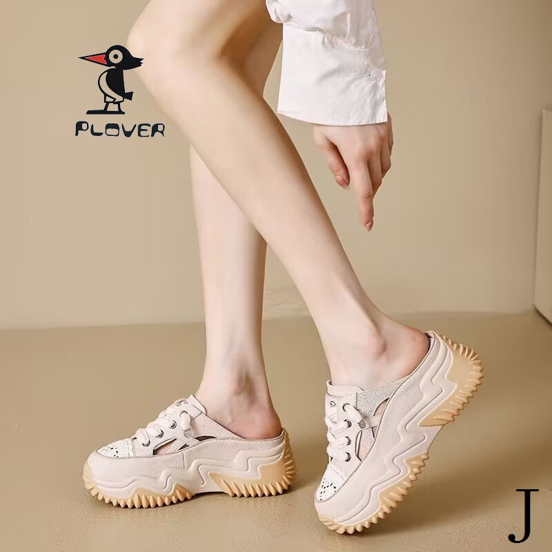 Dép Sandal Đế Dày Phối Lưới Thoáng Khí Đính Đá Thời Trang Mùa Hè Mới Cho Nữ