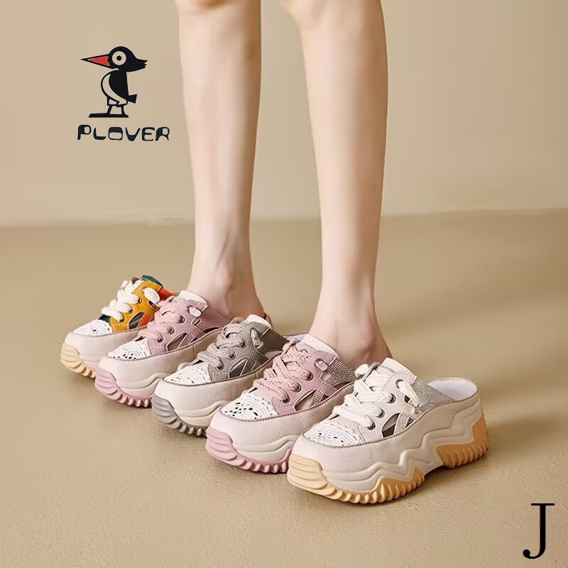 Dép Sandal Đế Dày Phối Lưới Thoáng Khí Đính Đá Thời Trang Mùa Hè Mới Cho Nữ