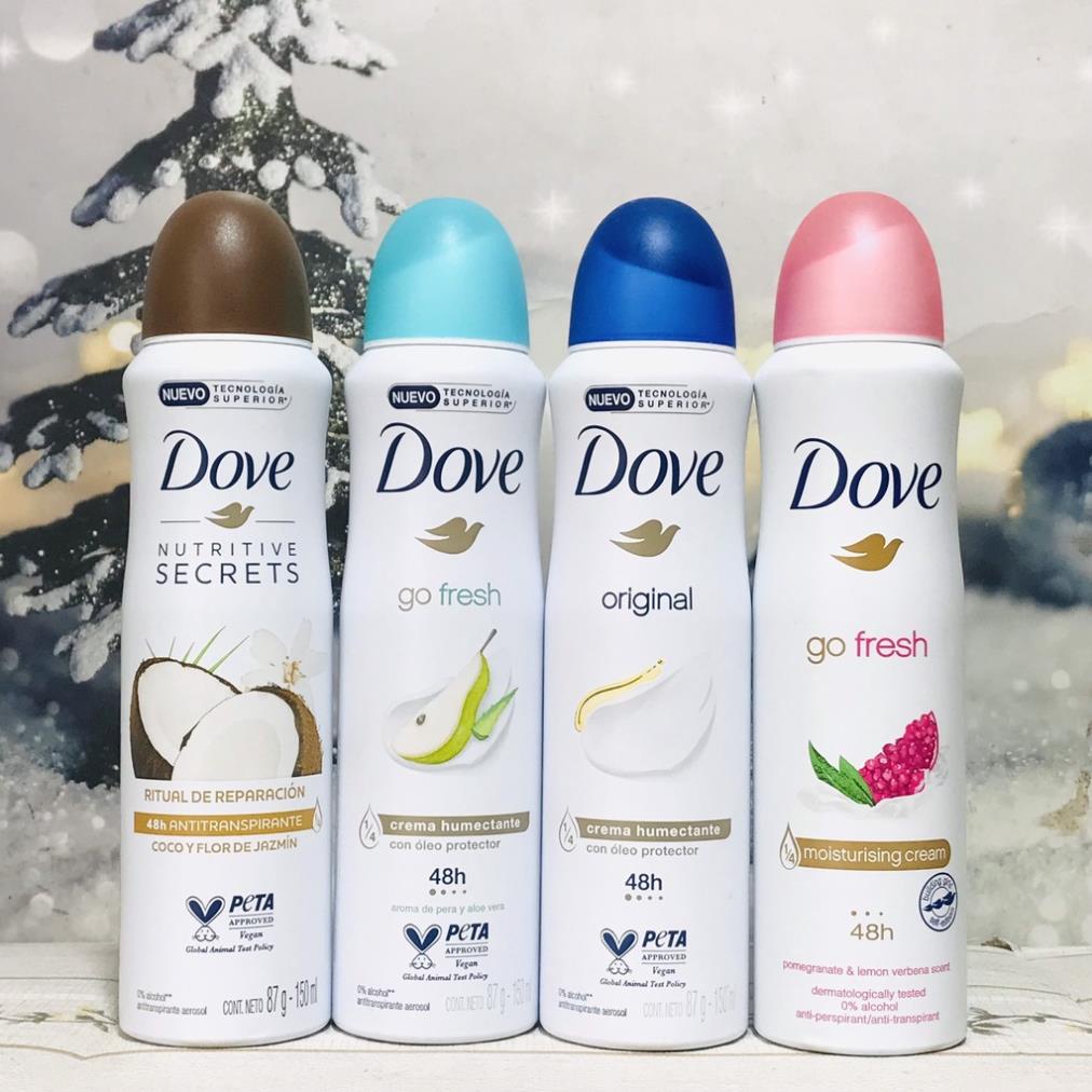 Xịt khử mùi toàn thân Dove 150ml USA