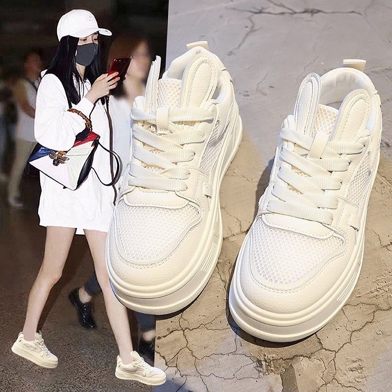 Giày Thể Thao Đế Dày Phối Lưới Thoáng Khí Thời Trang Mùa Hè Cho Nữ