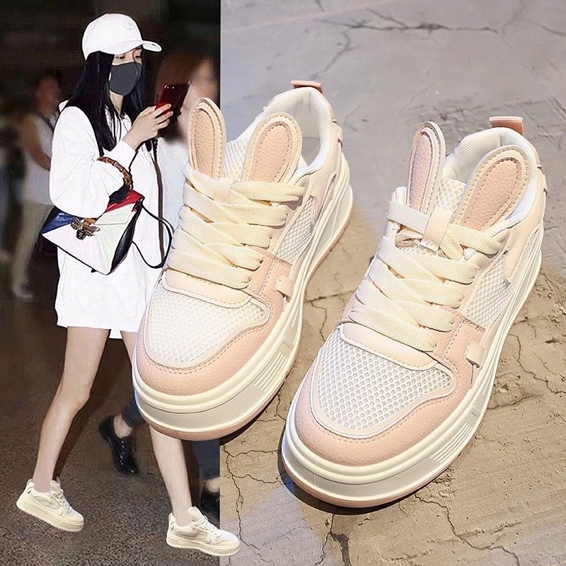 Giày Thể Thao Đế Dày Phối Lưới Thoáng Khí Thời Trang Mùa Hè Cho Nữ