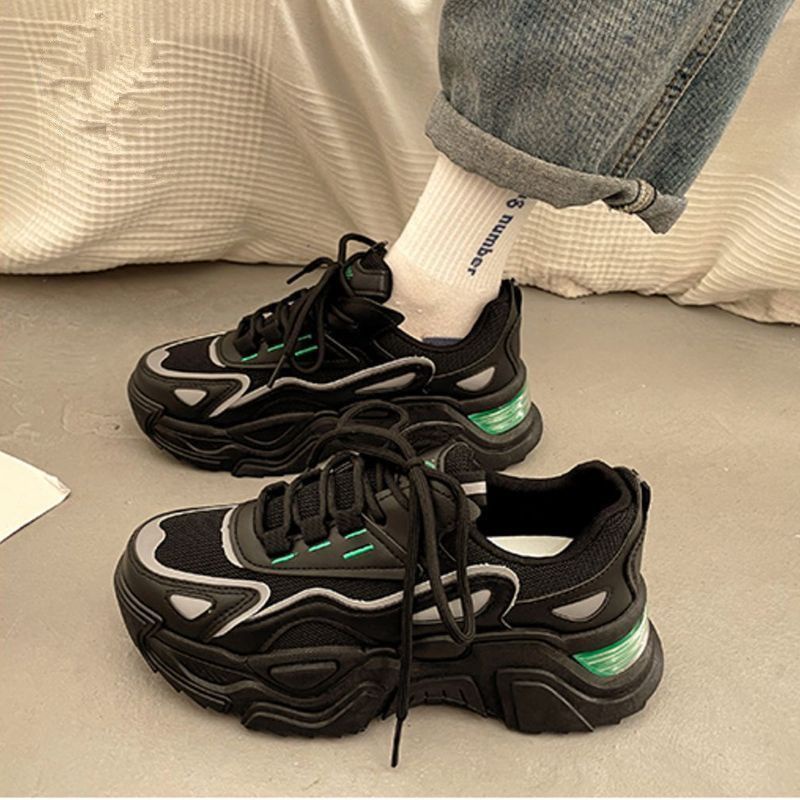 Giày Thể Thao Đế Dày Siêu Nhẹ Phối Lưới Thoáng Khí Thoải Mái Thời Trang Xuân Thu Cho Nữ