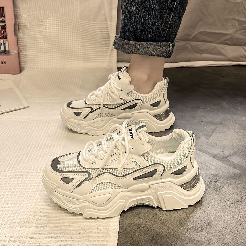 Giày Thể Thao Đế Dày Siêu Nhẹ Phối Lưới Thoáng Khí Thoải Mái Thời Trang Xuân Thu Cho Nữ