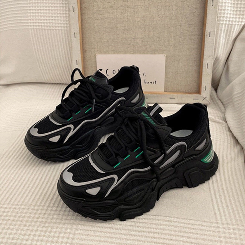 Giày Thể Thao Đế Dày Siêu Nhẹ Phối Lưới Thoáng Khí Thoải Mái Thời Trang Xuân Thu Cho Nữ