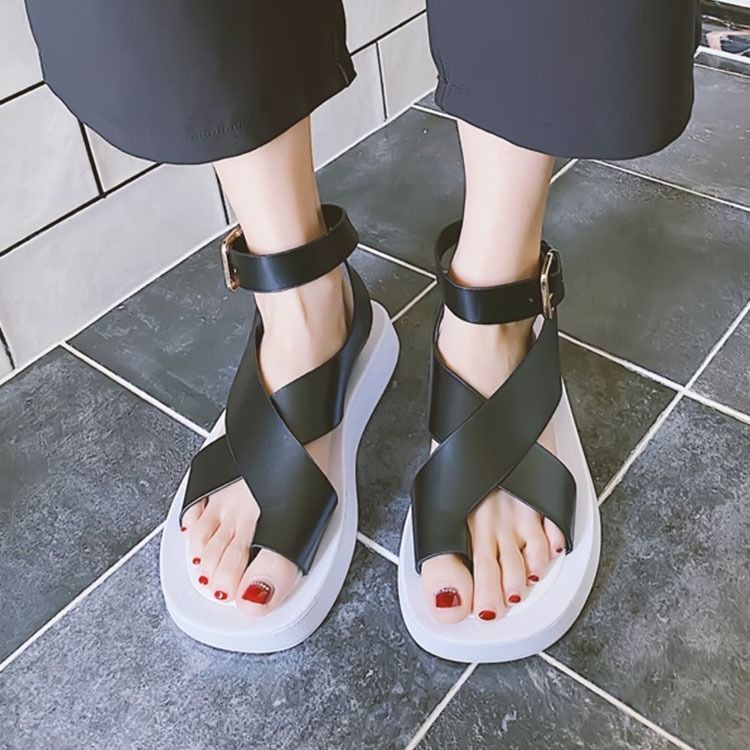 Giày Sandal Đế Dày Phong Cách Mùa Hè Dễ Phối Đồ Cho Nữ