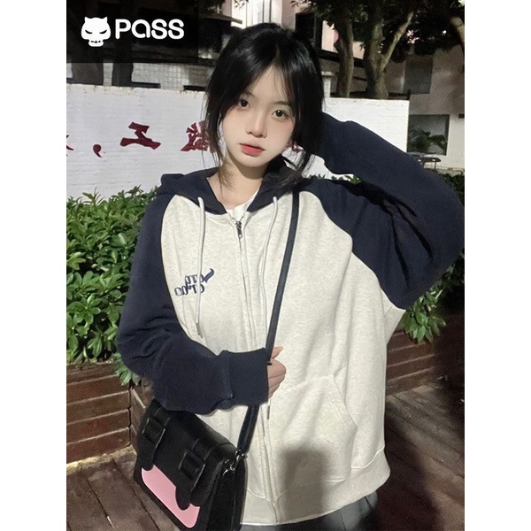 Áo Khoác Có Mũ Trùm Phong Cách Retro Mỹ Mẫu Mới 2023 Thời Trang Mùa Xuân Cho Nữ