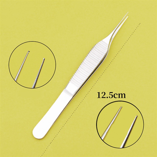 ☘ Nhíp Kẹp Phẫu Tích Adson Tốt, Cán Vàng, Gem Cao Cấp 12cm - TNMedical.vn