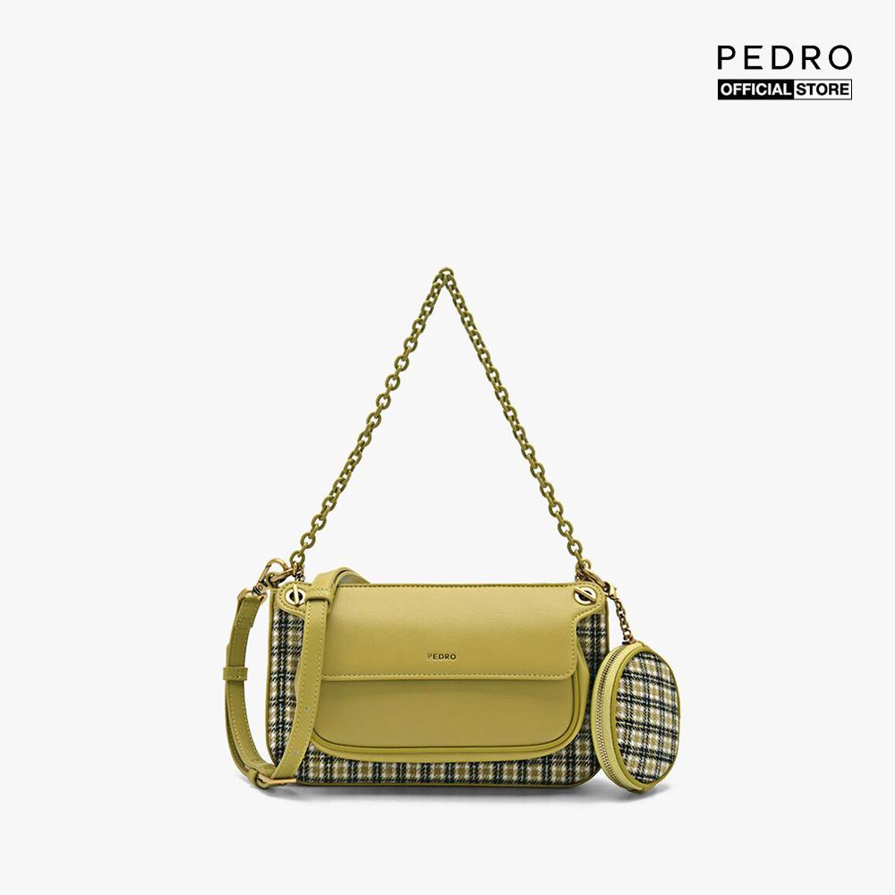 PEDRO - Túi đeo chéo nữ Dilone Houndstooth Double Flap PW2-75210093-5-36