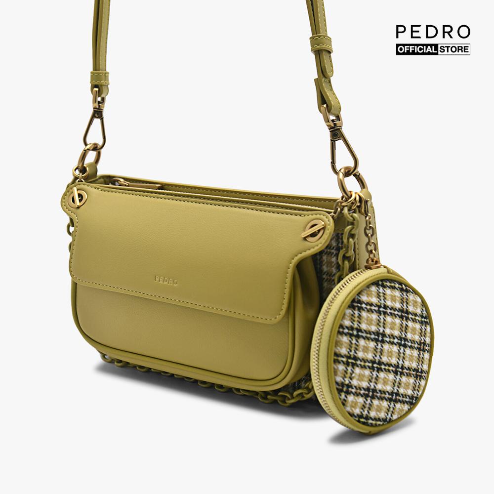 PEDRO - Túi đeo chéo nữ Dilone Houndstooth Double Flap PW2-75210093-5-36