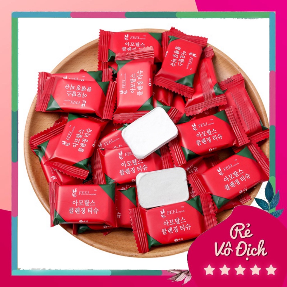 Khăn bằng vải nén không dệt hình viên kẹo dùng một lần tiện dụng nhiennngoc