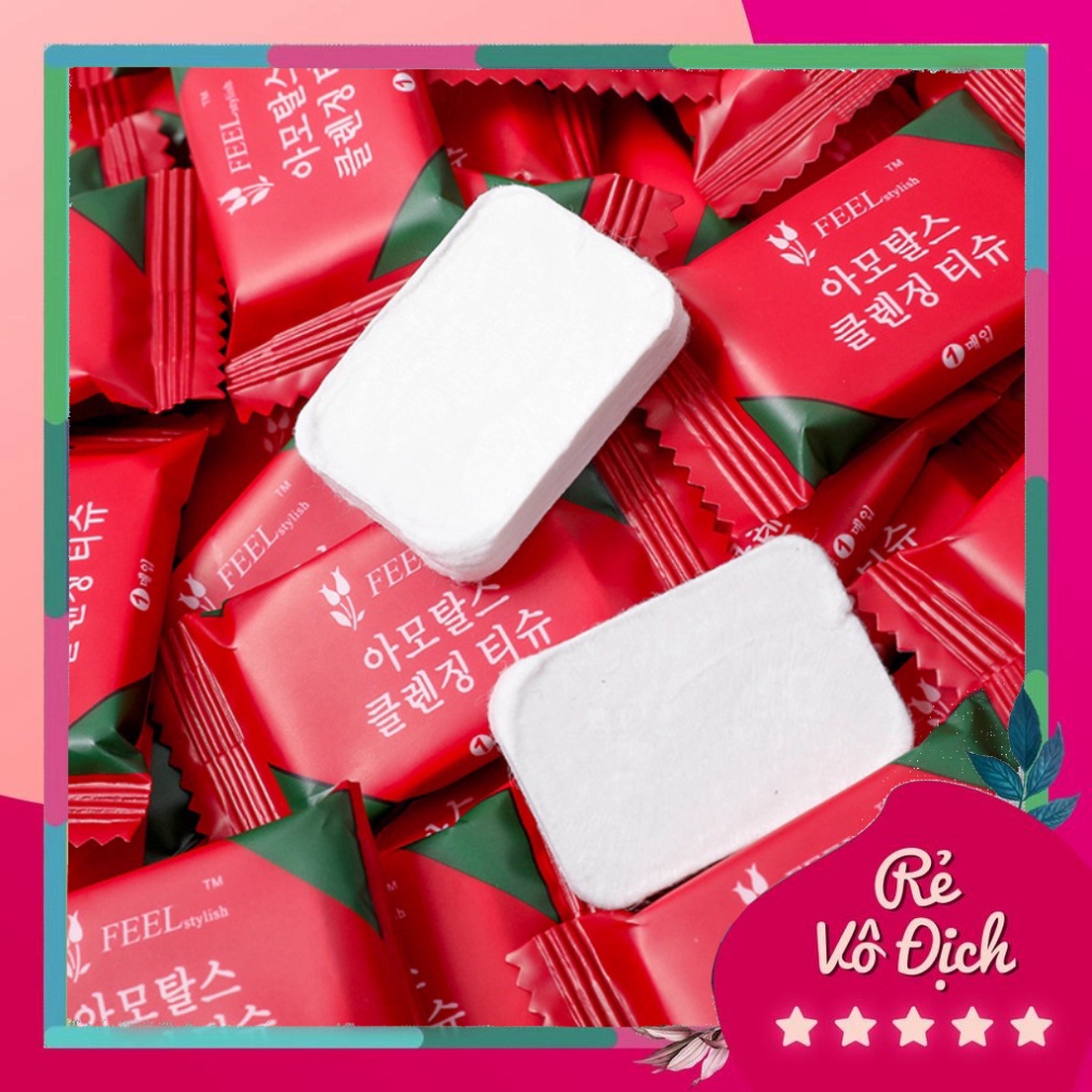 Khăn bằng vải nén không dệt hình viên kẹo dùng một lần tiện dụng nhiennngoc